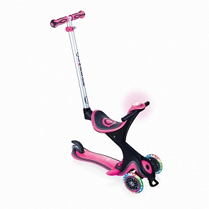 Самокат-трансформер Globber Go Up Comfort Play Lights, розовый (Globber, 463-110 S) Самокат-трансформер Globber Go Up Comfort Play Lights, розовый (Globber, 463-110 S)